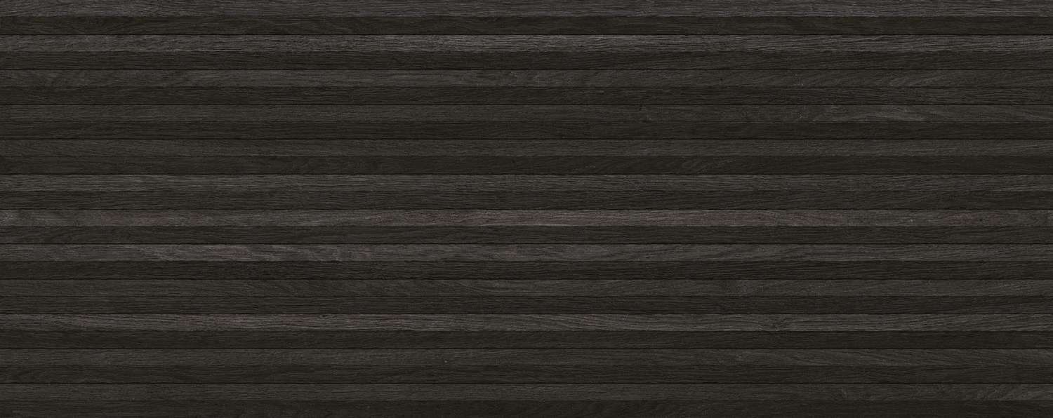 100354838 Плитка настенная Porcelanosa Gent Line 3D Antrcita 59,6x150 (1500x596)