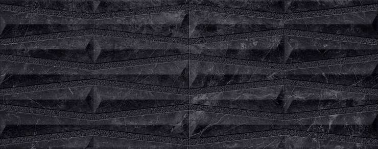 Порселаноза Velluto Deco Nero 59.6x150