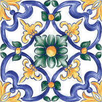 Decoro Maiolica Tappeto 3 Glossy 20х20 RT (200x200)