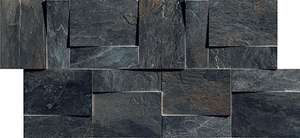 739373 Мозаика Rex Ceramiche Ardoise Modulo Muretto 3d Noir 30x30 (300x300)