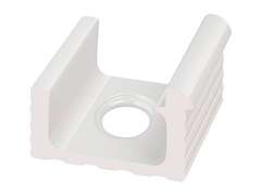 KP123 Serapool Переливной лоток керамический со сливом White 24x24,5 (240x245)