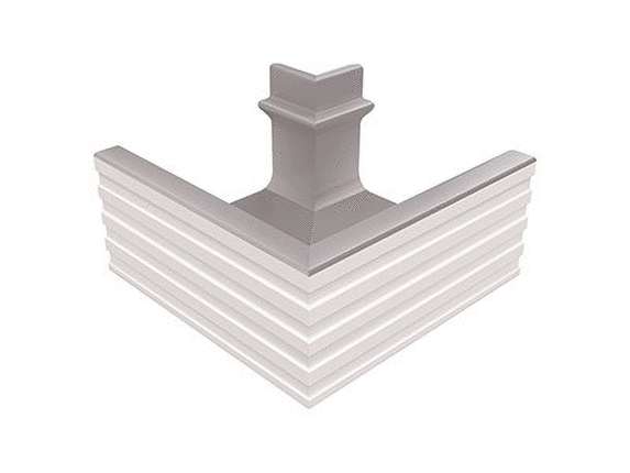 Serapool ___Olympic Series Переливной лоток керамический наружный угол Grey