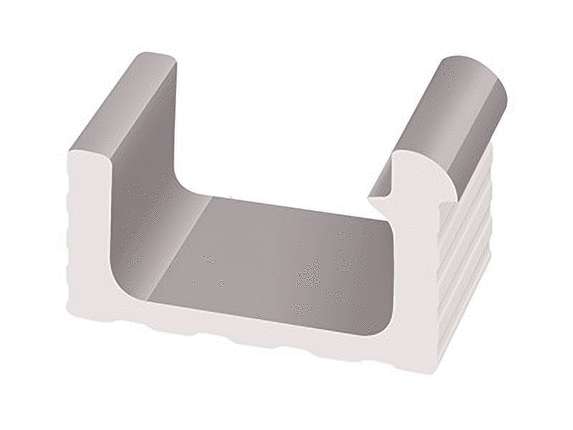 Serapool ___Olympic Series Переливной лоток керамический 1/2 часть Grey