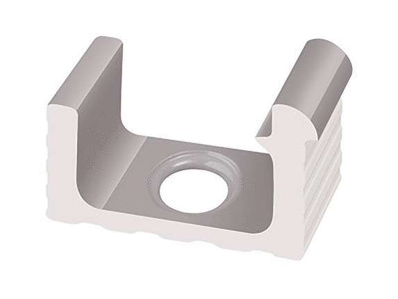 Serapool ___Olympic Series Переливной лоток керамический 1/2 часть со сливом Grey