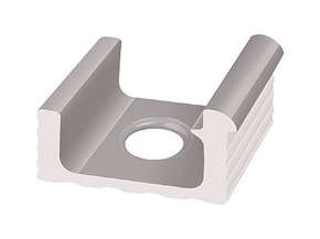 KP229.1 Serapool Переливной лоток керамический со сливом Grey 29x24,5 (290x245)