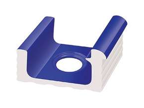 KP227 Serapool Переливной лоток керамический со сливом Cobalt 29x24,5 (290x245)