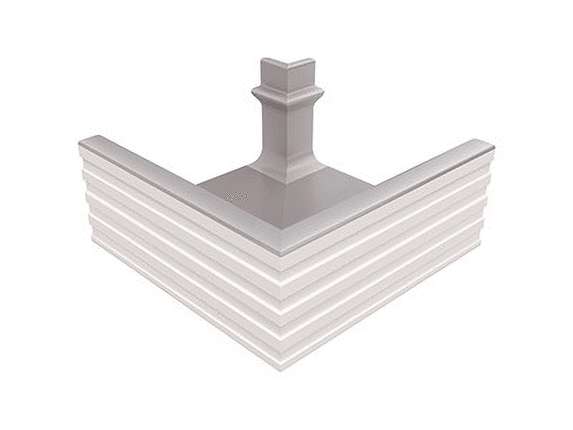 Serapool ___Olympic Series Переливной лоток керамический наружный угол Grey