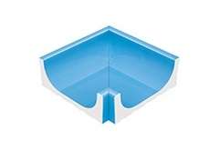 K231 Serapool Внутренний угол водоотводного канала Light Blue 24x24,5 (240x245)