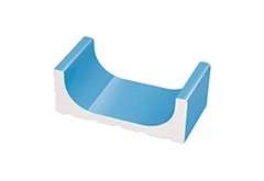 Serapool ___Olympic Series 1/2 часть водоотводного канала Light Blue