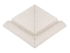 Наружный угол с сетчатой поверхностью L Unglazed (245x245)