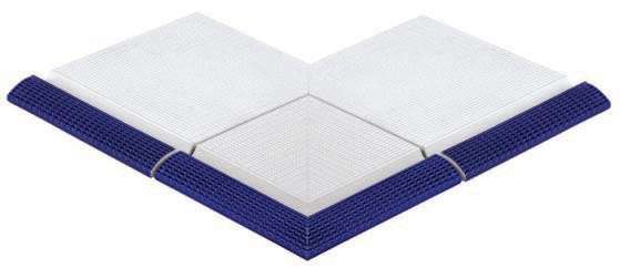 Серапул Olympic Series Регулируемый наружный угол с сетчатой поверхностью Cobalt