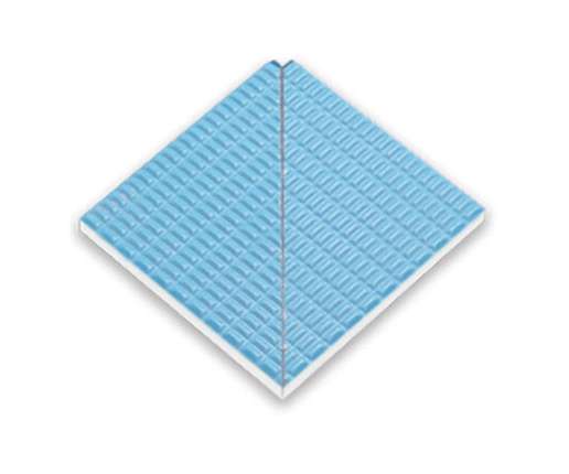 Серапул Olympic Series Petit Carre Внутренний угол плитки с буртиком Light Blue