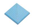 Petit Carre Наружный угол плитки с буртиком Light Blue (120x120)