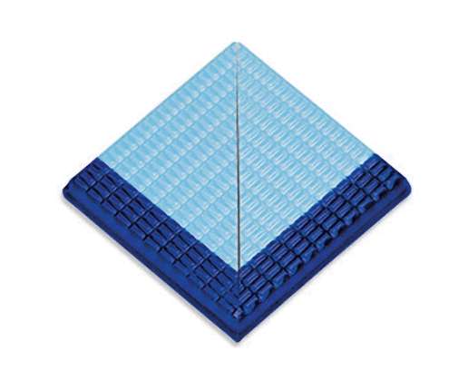 Серапул Olympic Series Petit Carre Наружный угол плитки с буртиком Cobalt-Light Blue