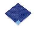 Petit Carre Внутренний угол плитки с буртиком Light Blue-Cobalt (120x120)