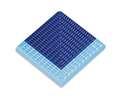 Petit Carre Наружный угол плитки с буртиком Light Blue-Cobalt (120x120)