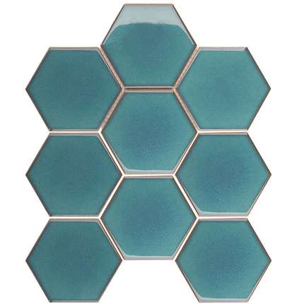 Starmosaic Homework   Hexagon big Green Glossy