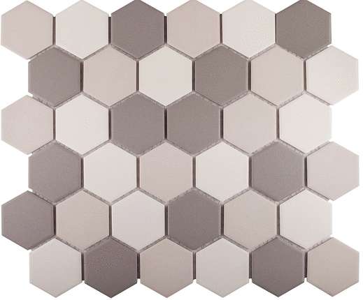 Starmosaic Homework   Hexagon small Grey Mix Antislip