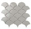 Fan Shape Light Grey Glossy (293x274)