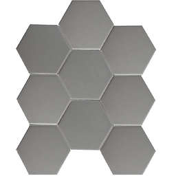 Hexagon big Grey Matt (256x295)