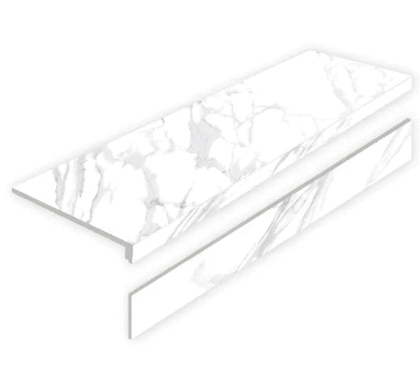 Старо Antislip L Statuario Calipso Matt с подступенником 32x120