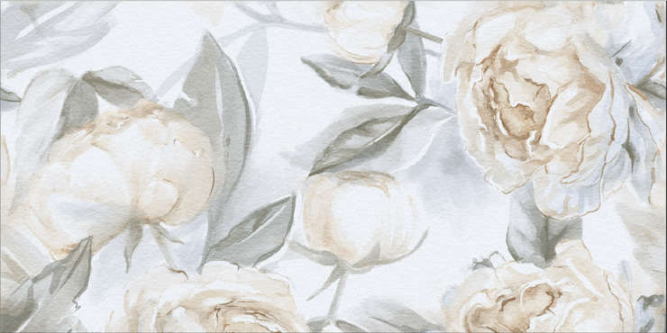 Старо Slim Elite Peonies Decor A 60x120 Matt Face 1
