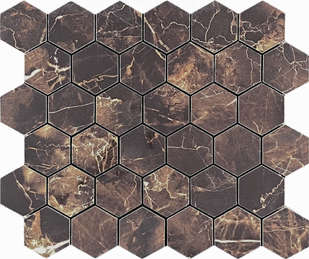 Velsaa Copper Slab Black Mosaic Hexagone -3