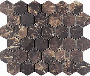 Velsaa Copper Slab Black Mosaic Hexagone -4