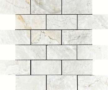 Velsaa Lumix White Mosaic Brick Bone -3