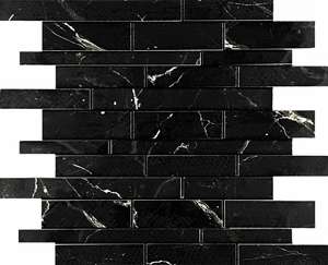 Estrada Mosaic Nero Brick Bone Mix (360x300)