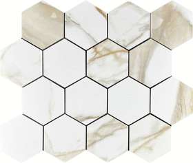 Velsaa Mosaic Calacatta Gold Mosaic Paonazzo Hexagone -5