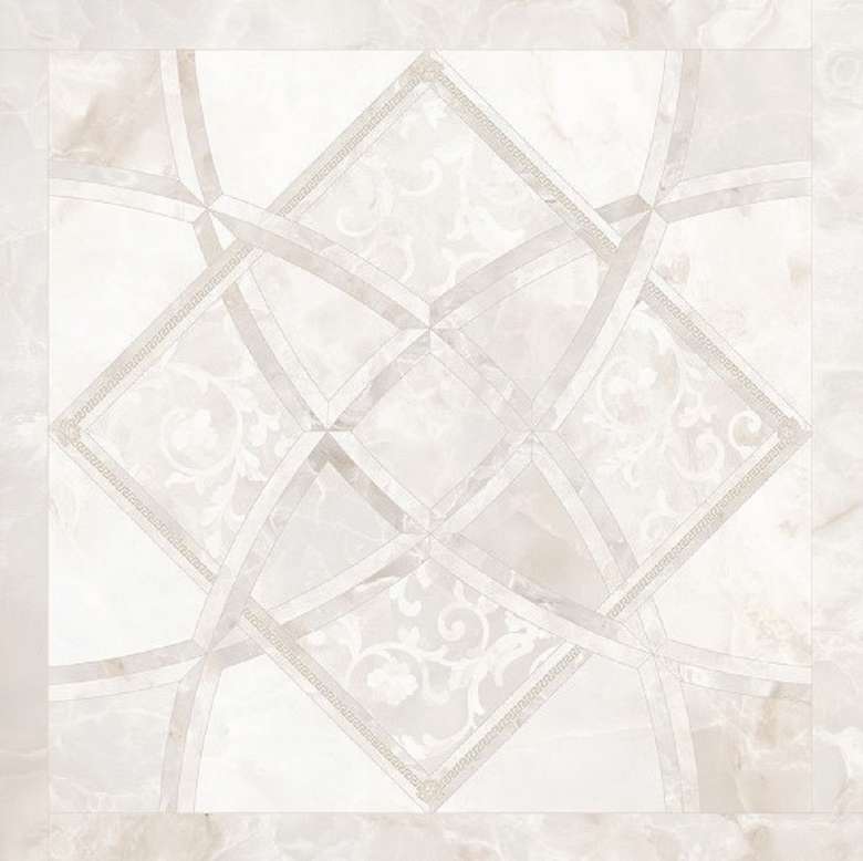 262530 Керамогранит Versace Fondo Intarsio Onice Bianco 78x78 (780x780)