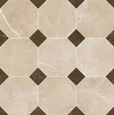 262611 Мозаика Versace MOSAICO OTTAGONO Crema Marfil 39x39 (390x390)