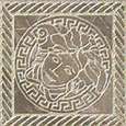 240306 Декор керамогранит Versace MARBLE TOZZETTO MEDUSA GRIGIO SAB 11,5x11,5 (115x115)