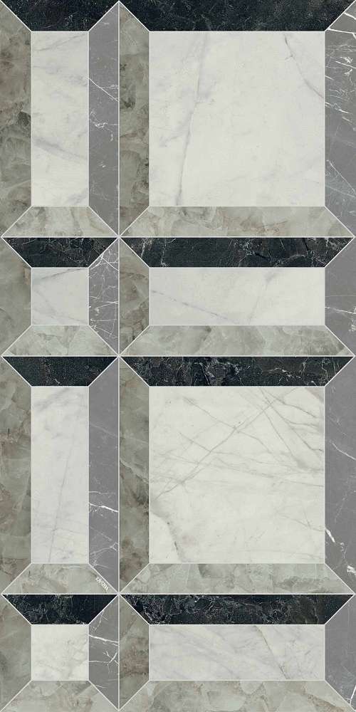 Frame Nero Deco Lux 3D Rett. 60x120 (600x1200)