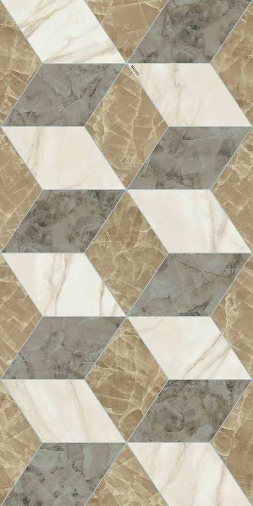 Cubical Avorio Deco Lux 3D Rett. 60x120 (600x1200)
