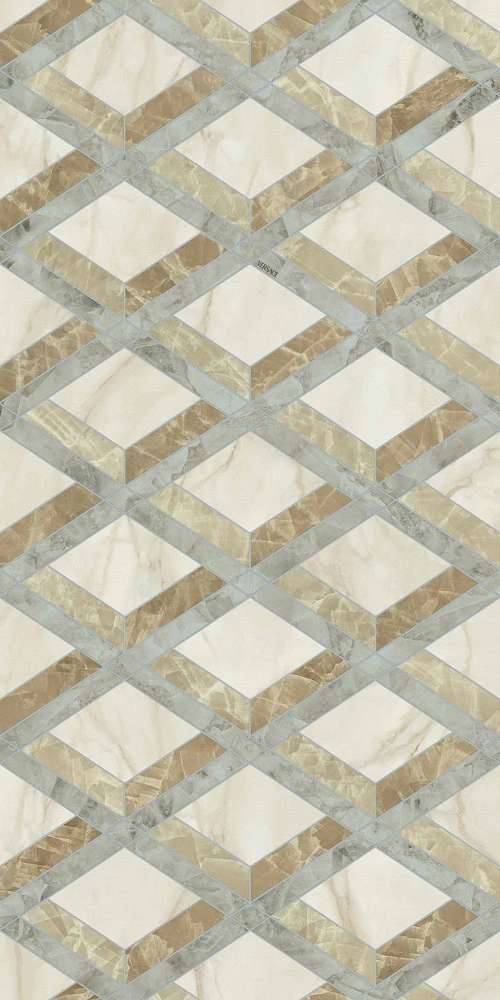 Lozenge Avorio Deco Lux 3D Rett. 60x120 (600x1200)