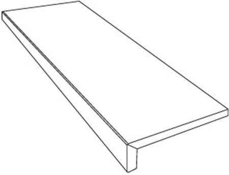 Gradone Top Bianco Dolomiti Lux 3D Rett. 32x120x4.5 (1200x320)