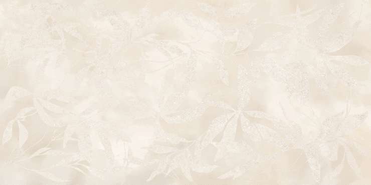 Витра ArtWall Цветы Слоновая Кость Матовый Ректификат 60x120