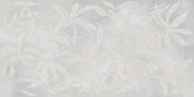 Витра ArtWall Цветы Серый Матовый Ректификат 60x120