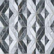 Керамогранит Vitra K946630LPR Декор Bergamo Геометрический Микс Холодная гамма 60х60 (600x600)