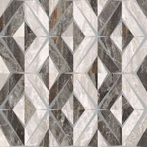 Керамогранит Vitra K946629LPR Декор Bergamo Геометрический Микс Теплая гамма 60х60 (600x600)