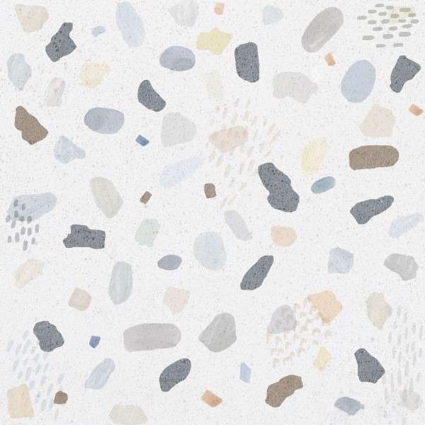 K947846R0001VTE0 Керамогранит Vitra Impression декор Тераццо Холодная гамма 60x60 (600x600)