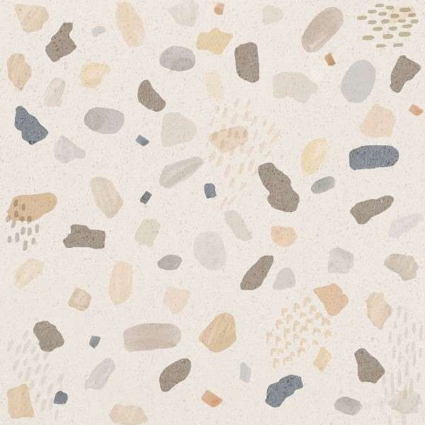 K947847R0001VTE0 Керамогранит Vitra Impression декор Тераццо Теплая гамма 60x60 (600x600)