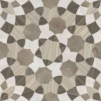 Витра Nuvola Геометрический Теплая Гамма Лаппато R9 Ректификат 60х60