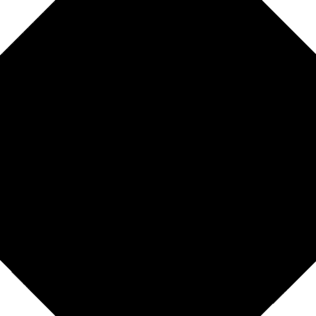Octogono Negro  (316x316)
