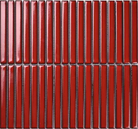 Порчелайн Мозаик Strip Mosaic 1.5х14.5 Y15FW36 Красный матовый 29.4х31.3