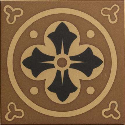 Winckelmans Метлахская плитка Enc 03 Cognac (Red Black) 10x10