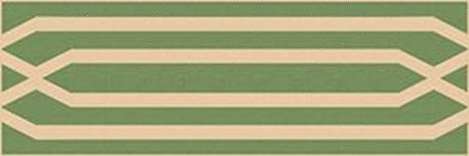 Winckelmans Метлахская плитка Enc37 Ivory (Green) 5x15