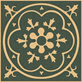 Winckelmans Метлахская плитка Enc 09 Cognac (Black) 7x7